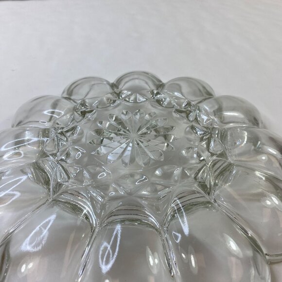 Anchor Hocking Fairfield Glass 10" Egg Oyster Plate Vintage - Picture 5 of 11